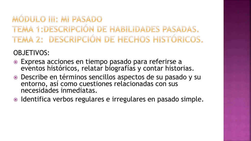 m dulo iii mi pasado tema 1 descripci