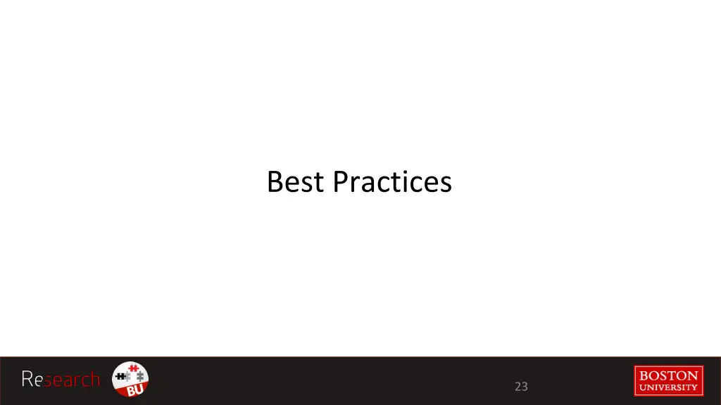 best practices