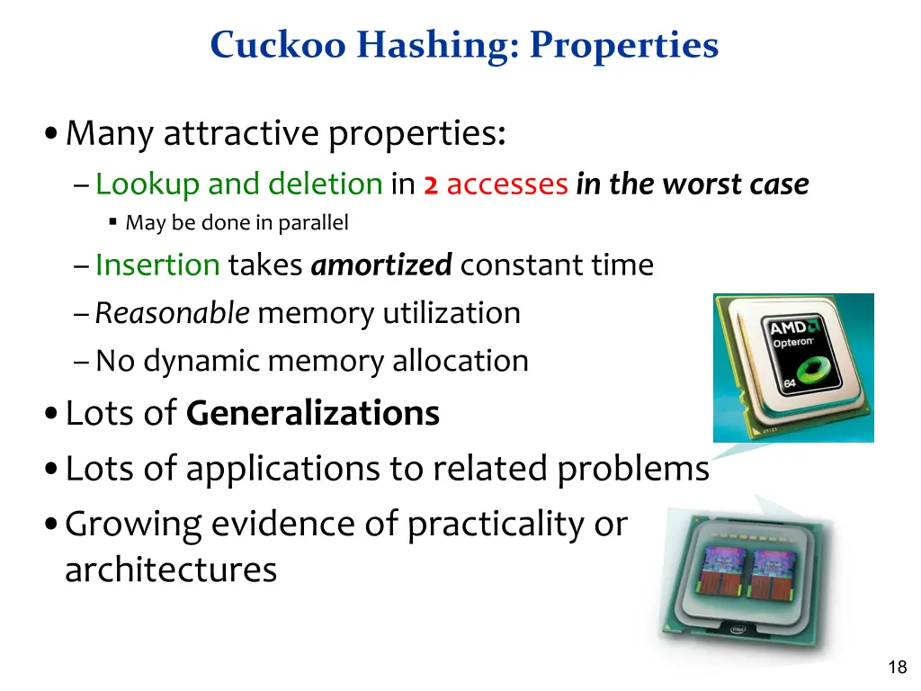 cuckoo hashing properties
