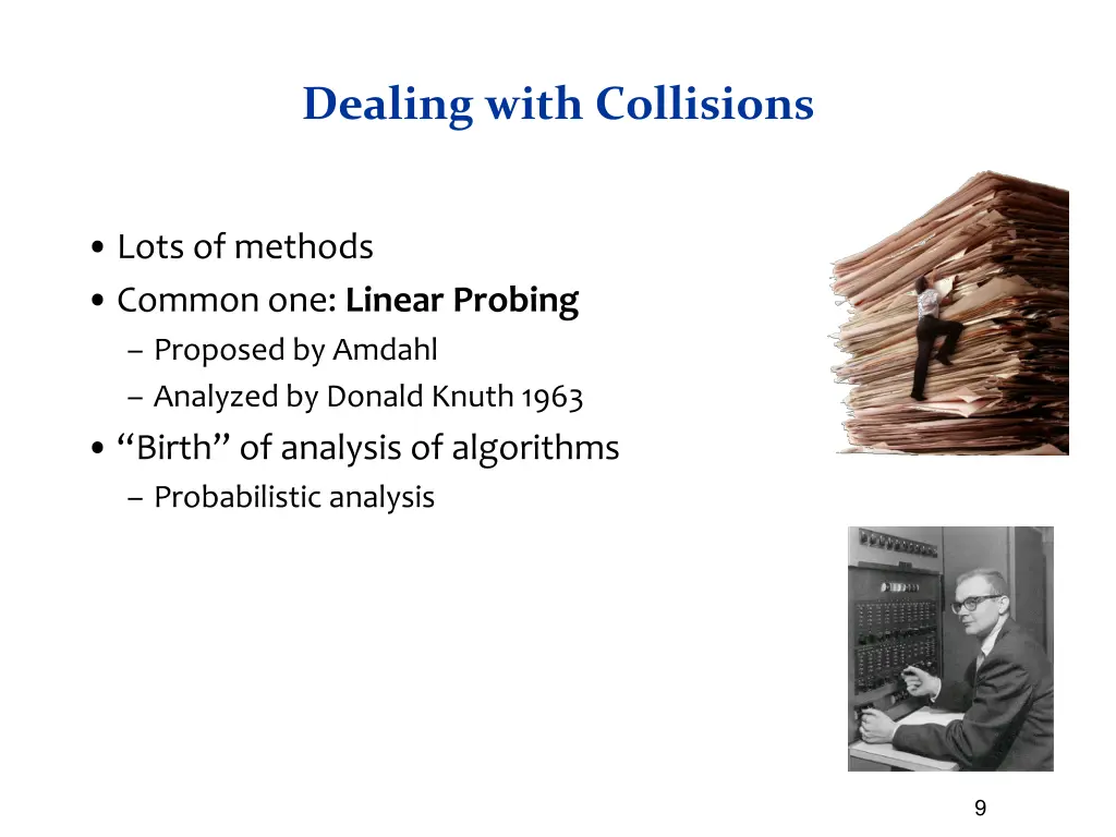 dealing with collisions