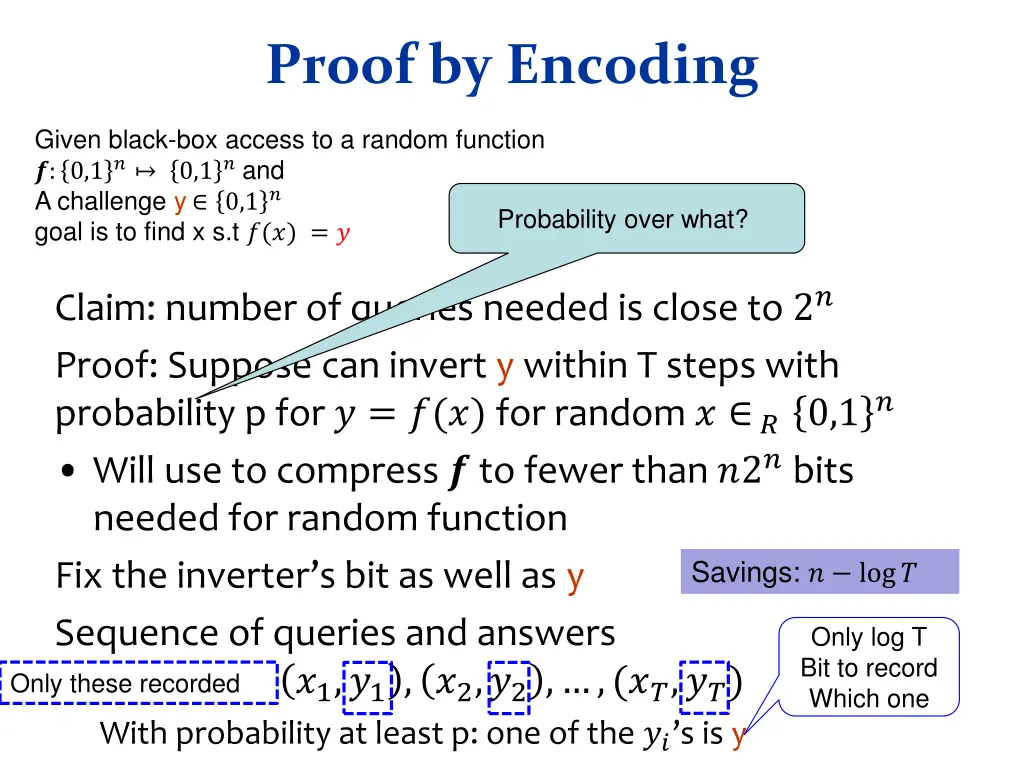 proof by encoding 1