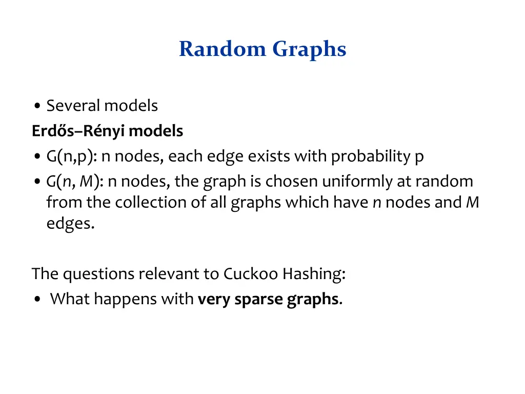 random graphs