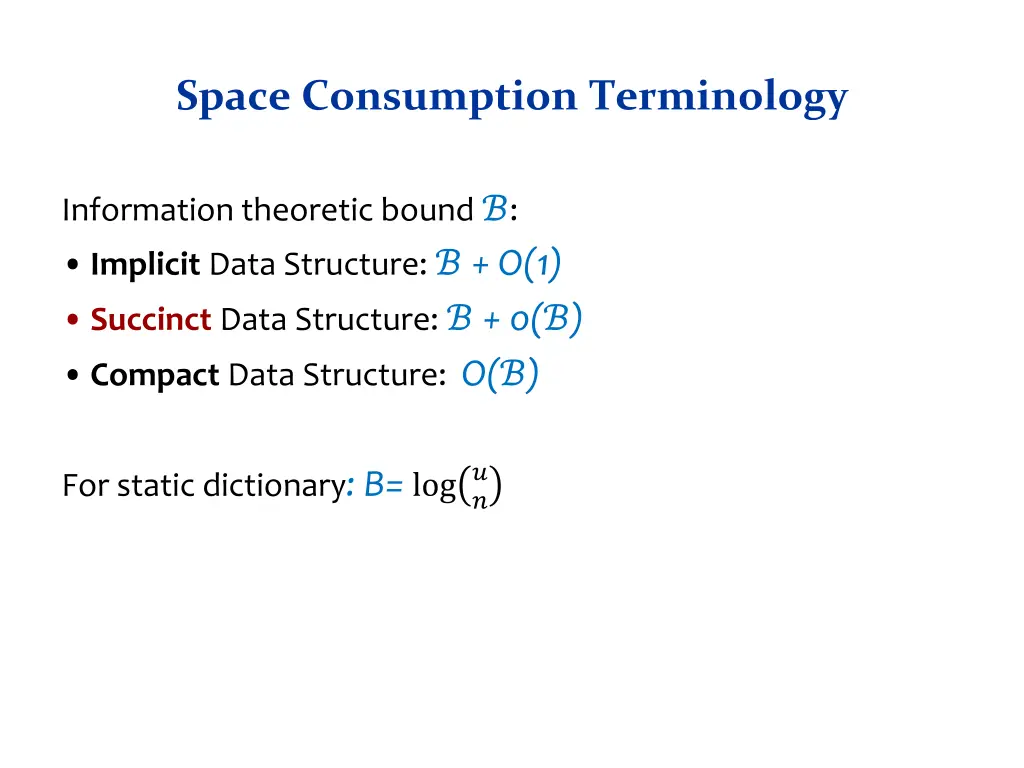 space consumption terminology 1