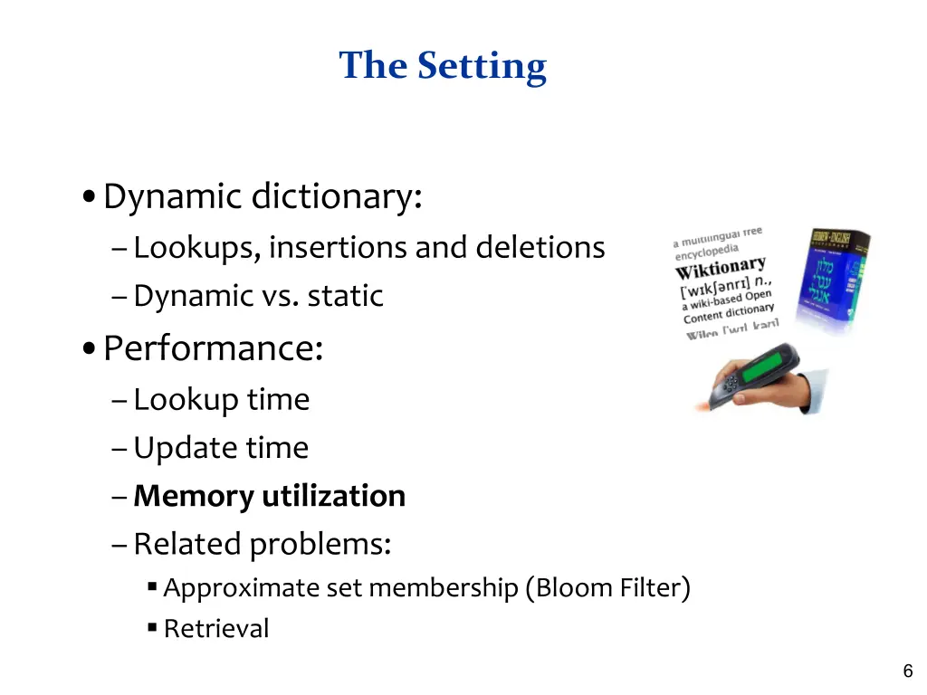 the setting