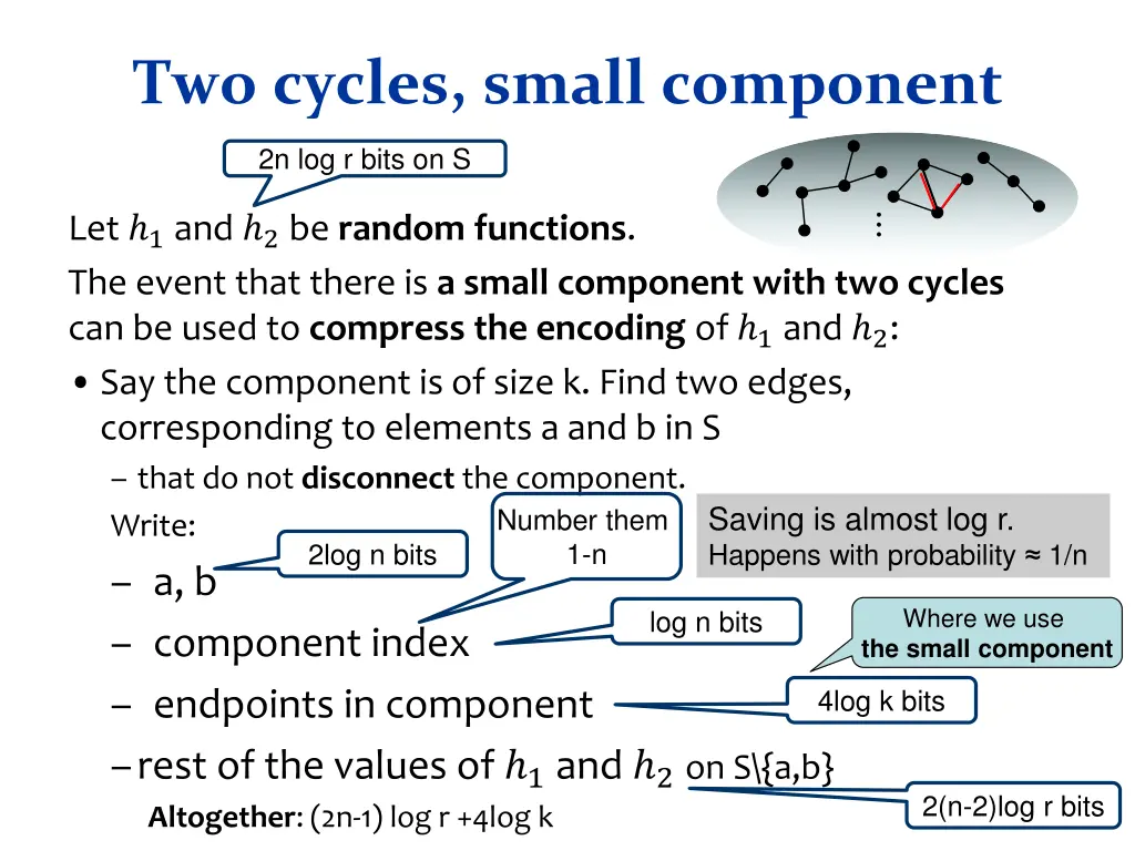 two cycles small component