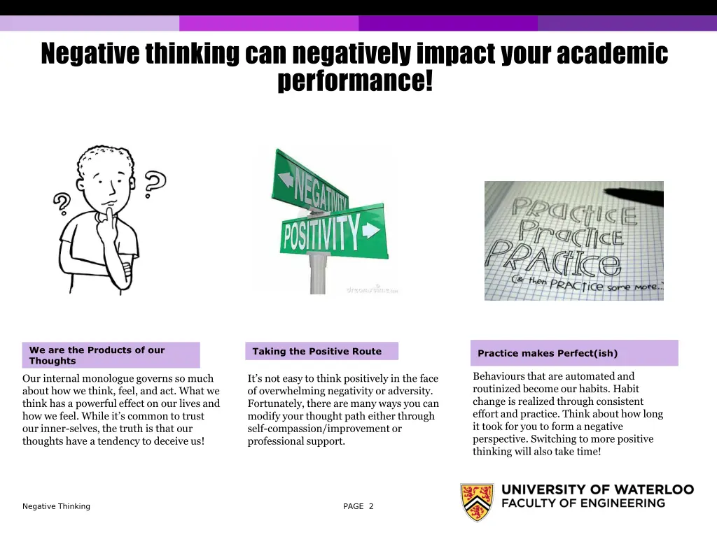 negative thinking can negatively impact your