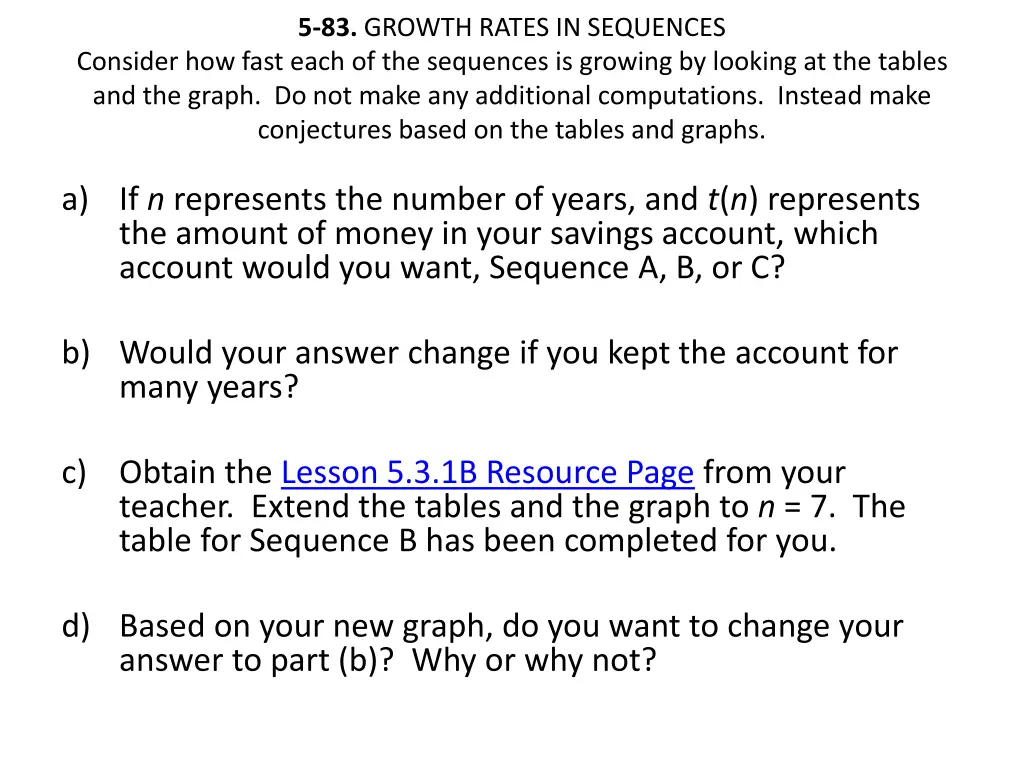 5 83 growth rates in sequences