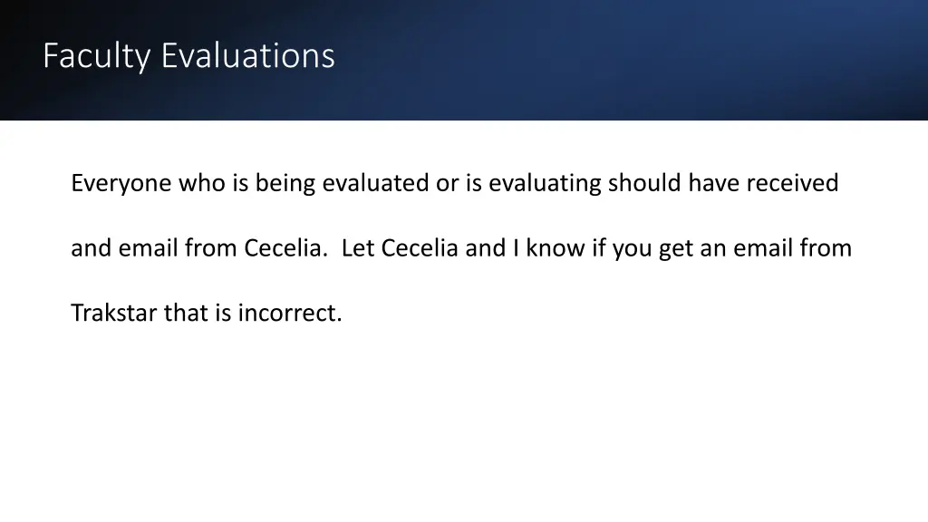 faculty evaluations 1