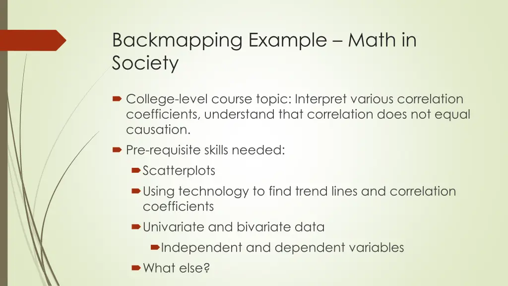 backmapping example math in society
