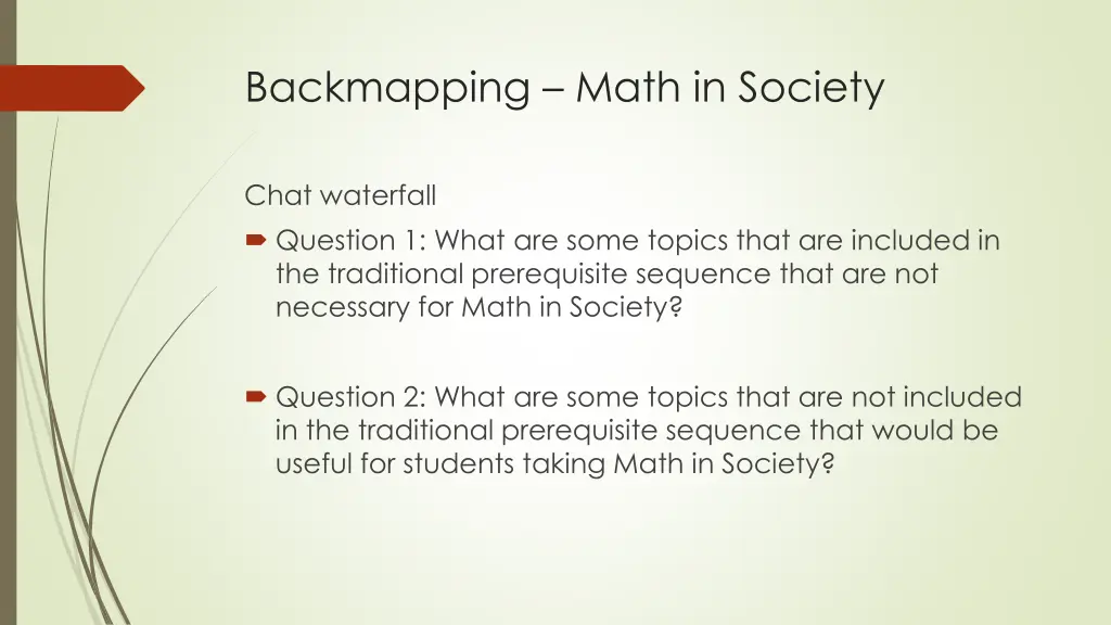 backmapping math in society