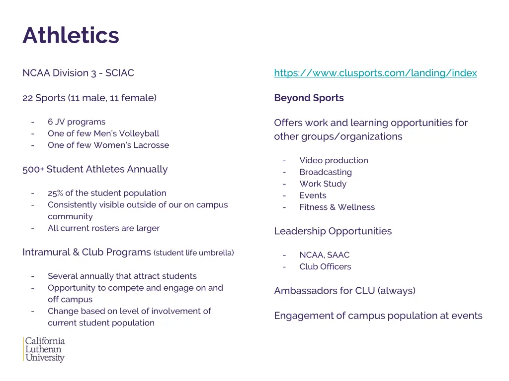 athletics