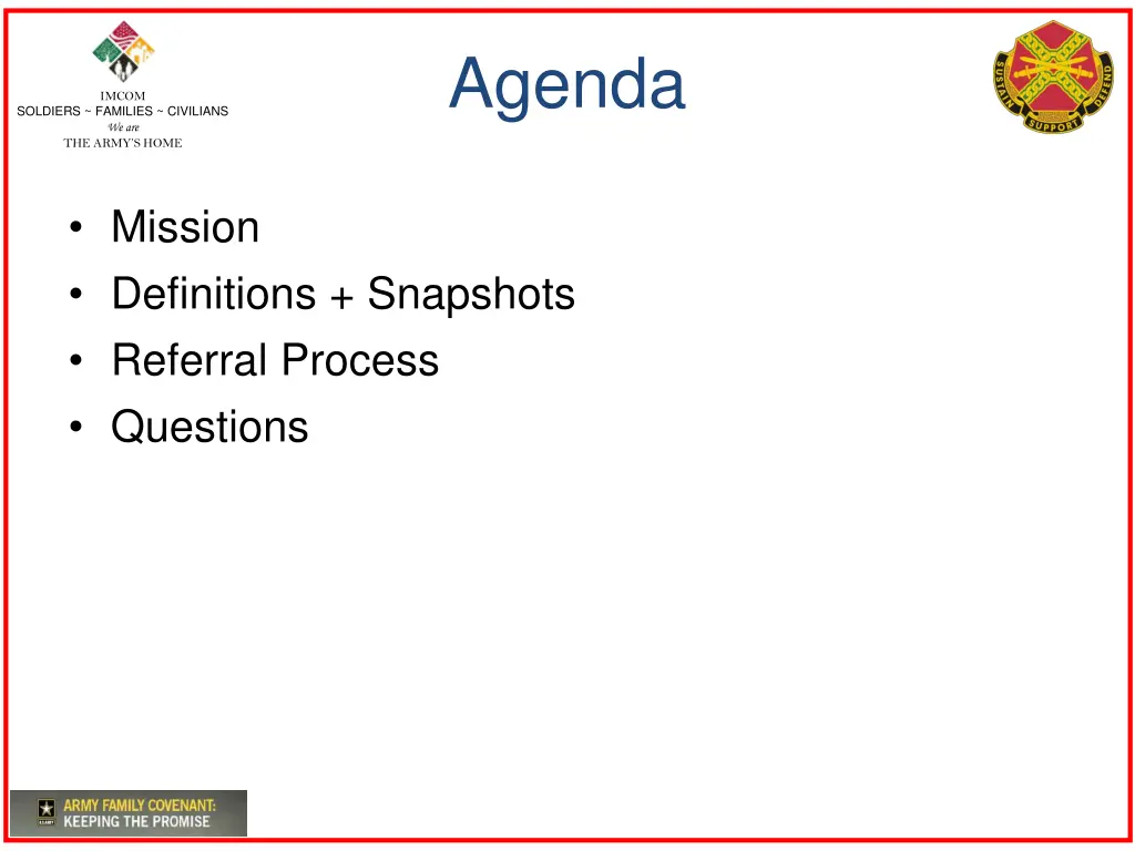 agenda