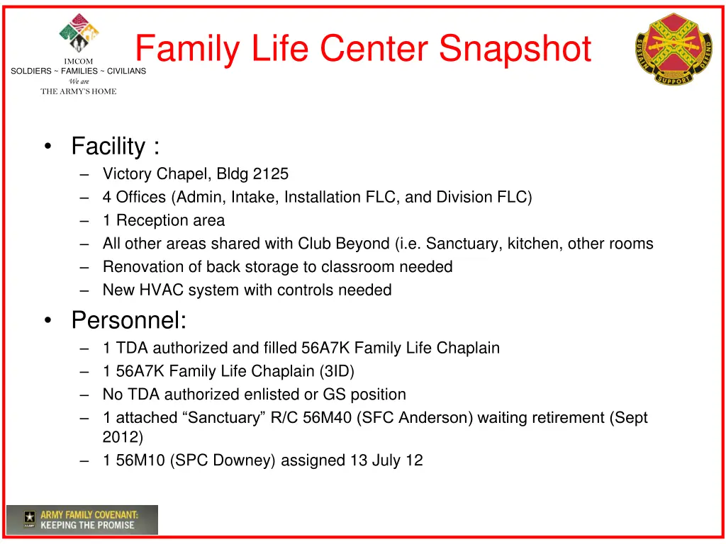 family life center snapshot