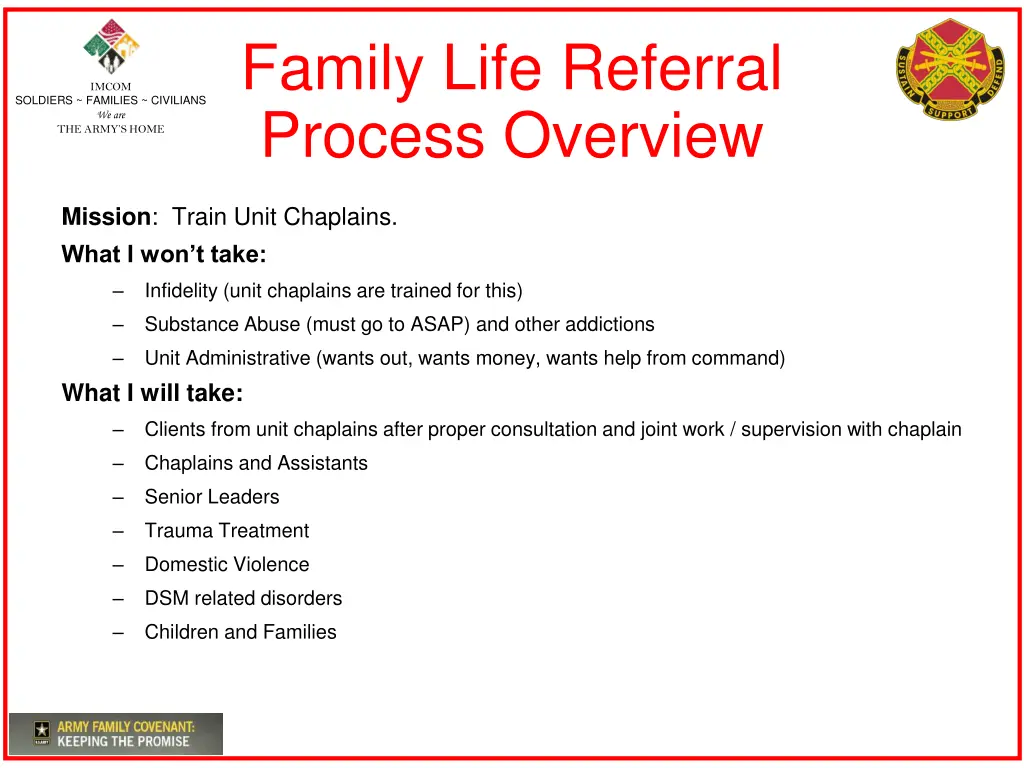 family life referral process overview
