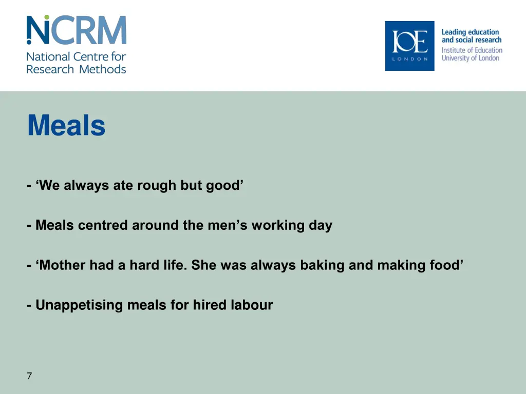 meals