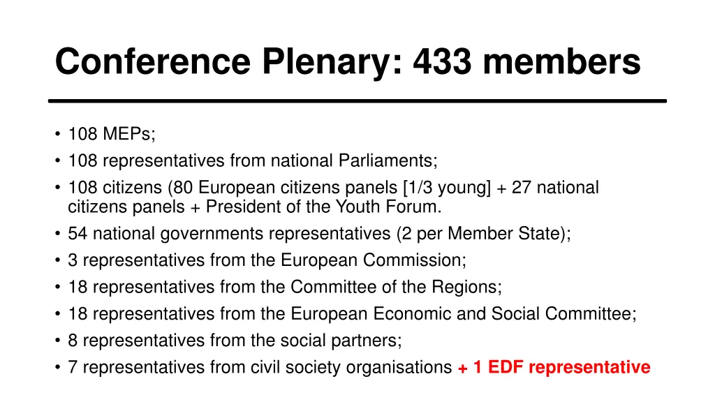 conference plenary 433 members