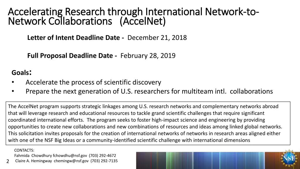 accelerating research through international