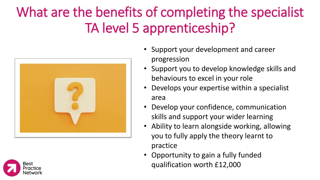 what are the benefits of completing