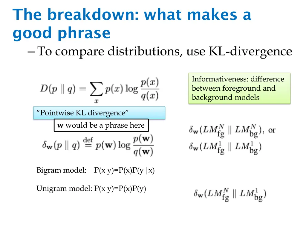 the breakdown what makes a good phrase to compare 1