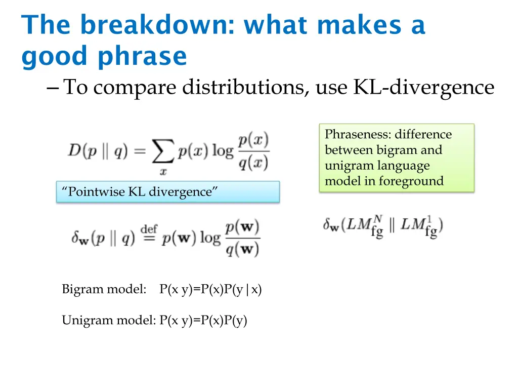 the breakdown what makes a good phrase to compare