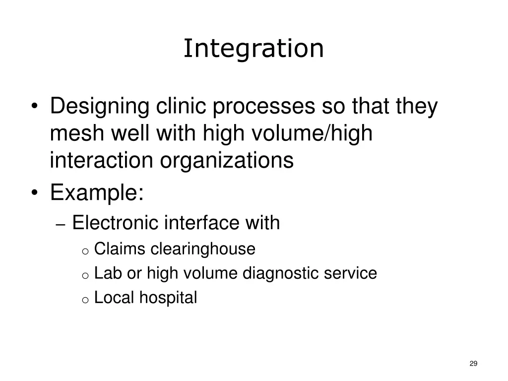 integration