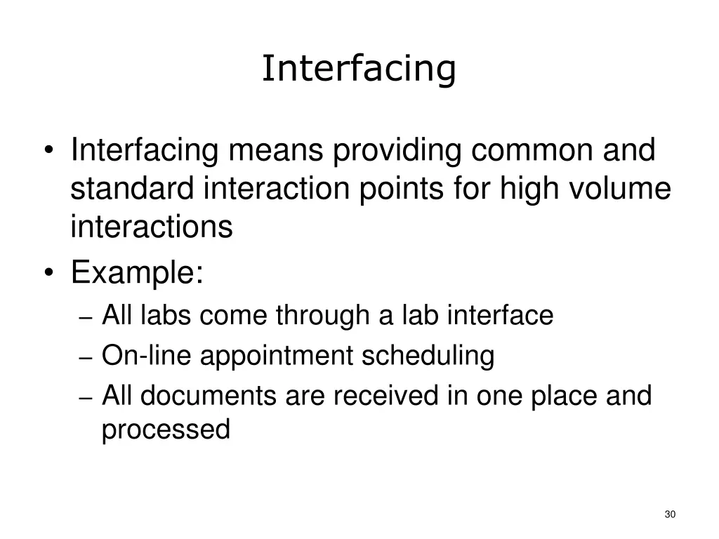 interfacing