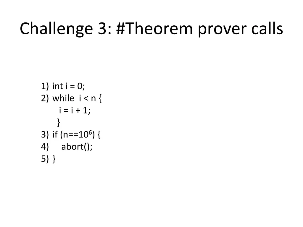 challenge 3 theorem prover calls