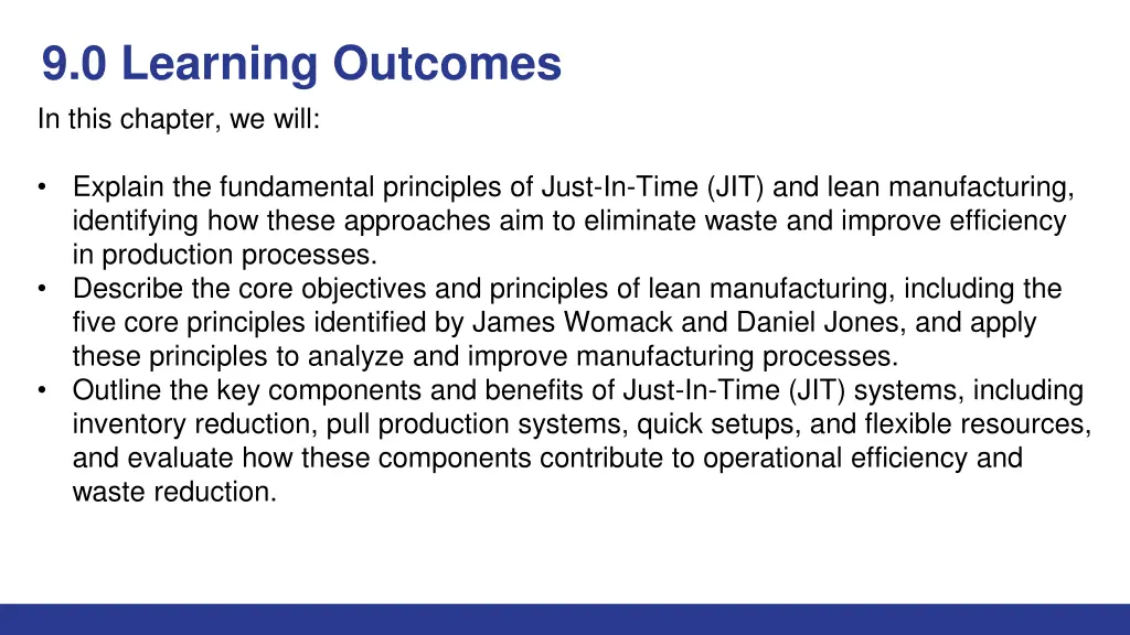 9 0 learning outcomes in this chapter we will
