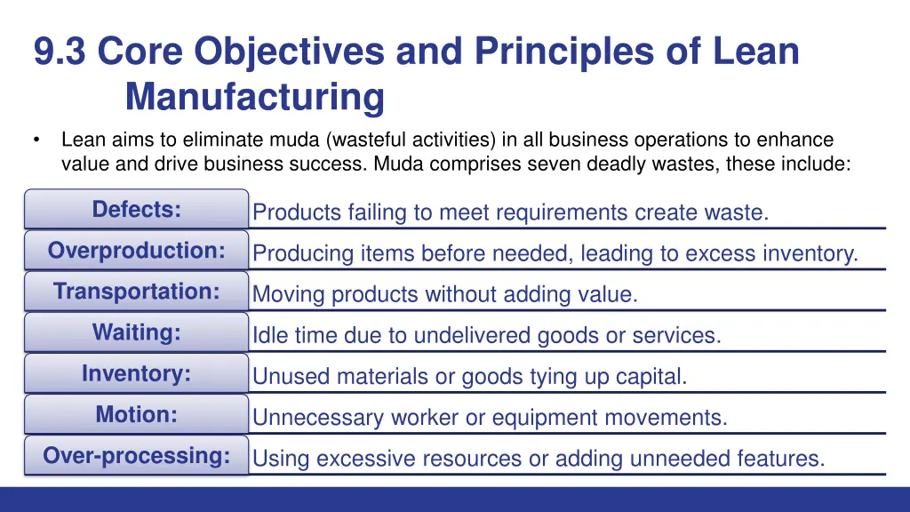 9 3 core objectives and principles of lean