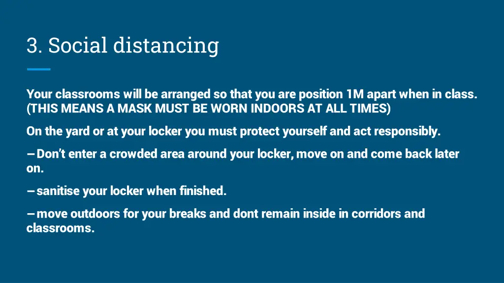 3 social distancing