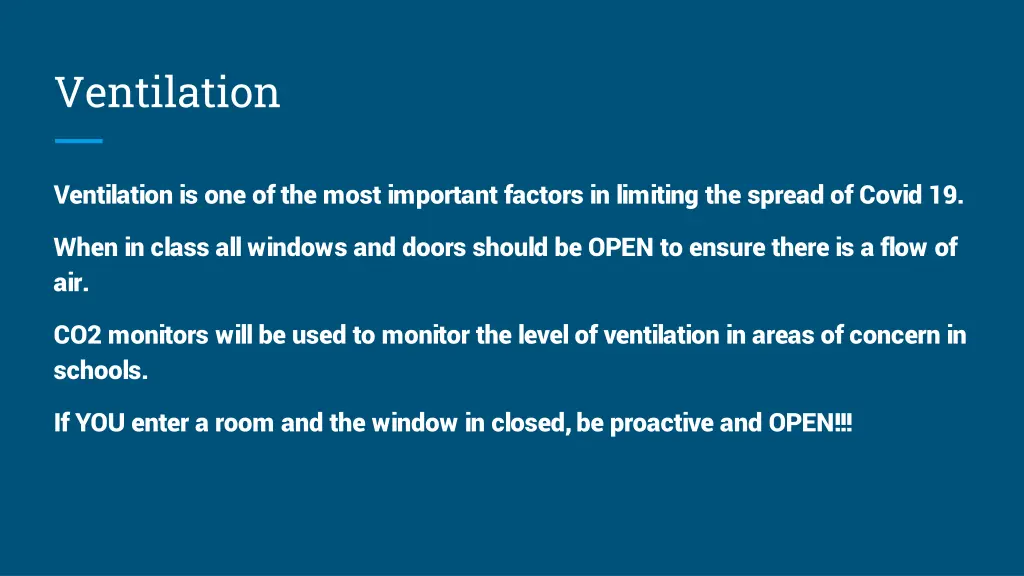 ventilation