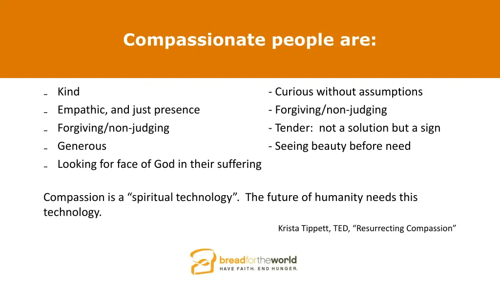 compassionate people are