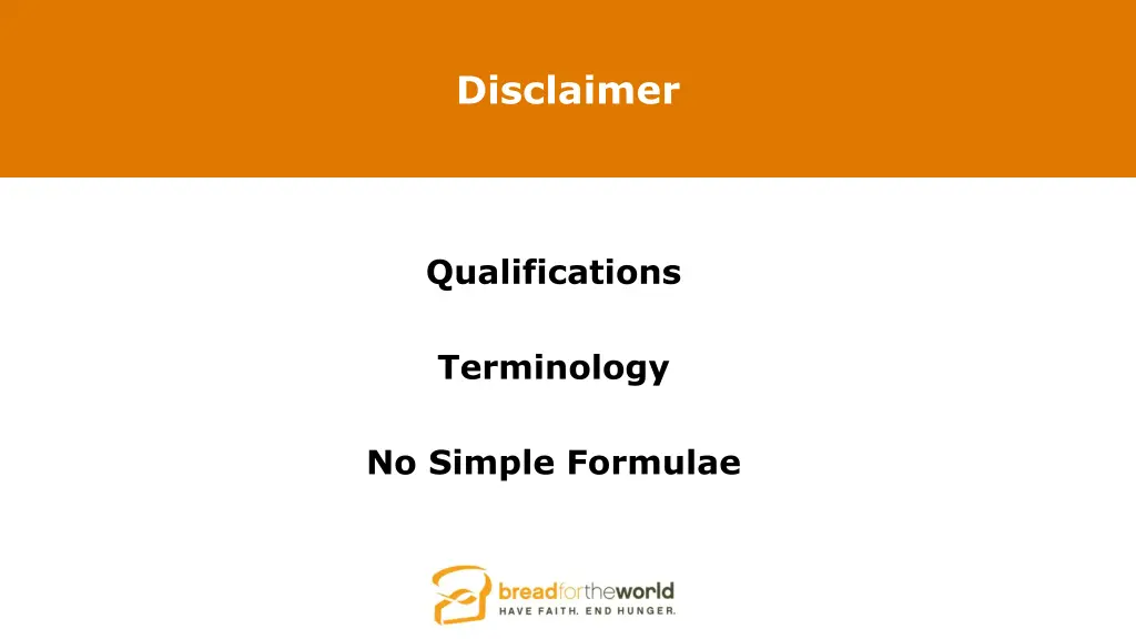 disclaimer