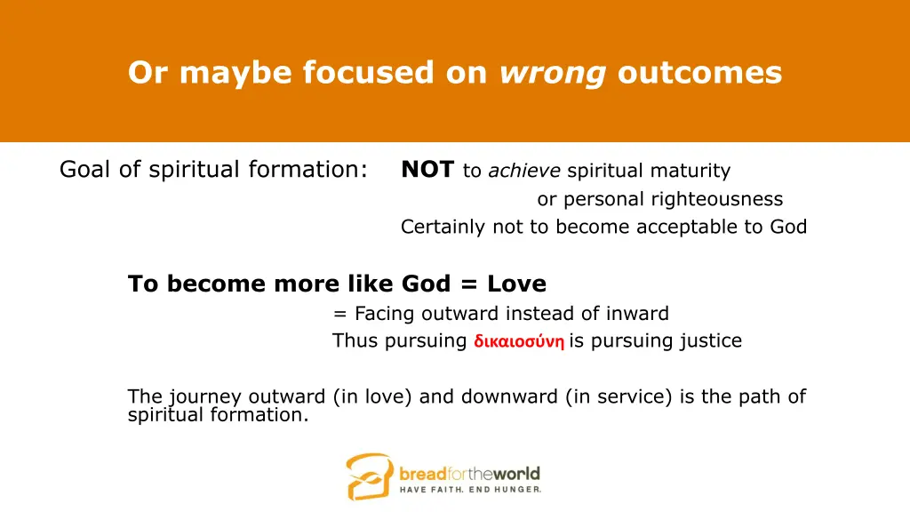 or maybe focused on wrong outcomes