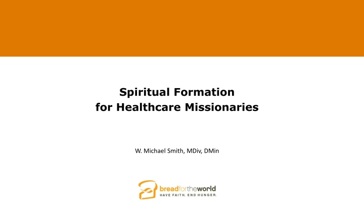 spiritual formation for healthcare missionaries