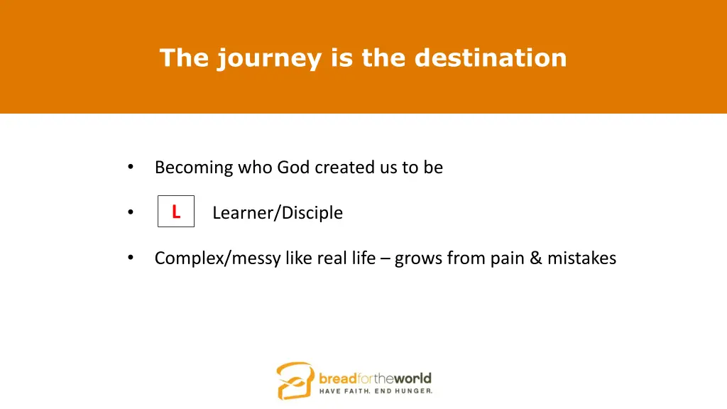 the journey is the destination