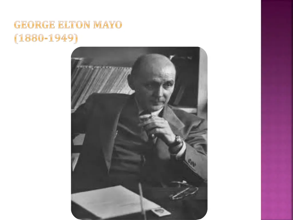 george elton mayo 1880 1949