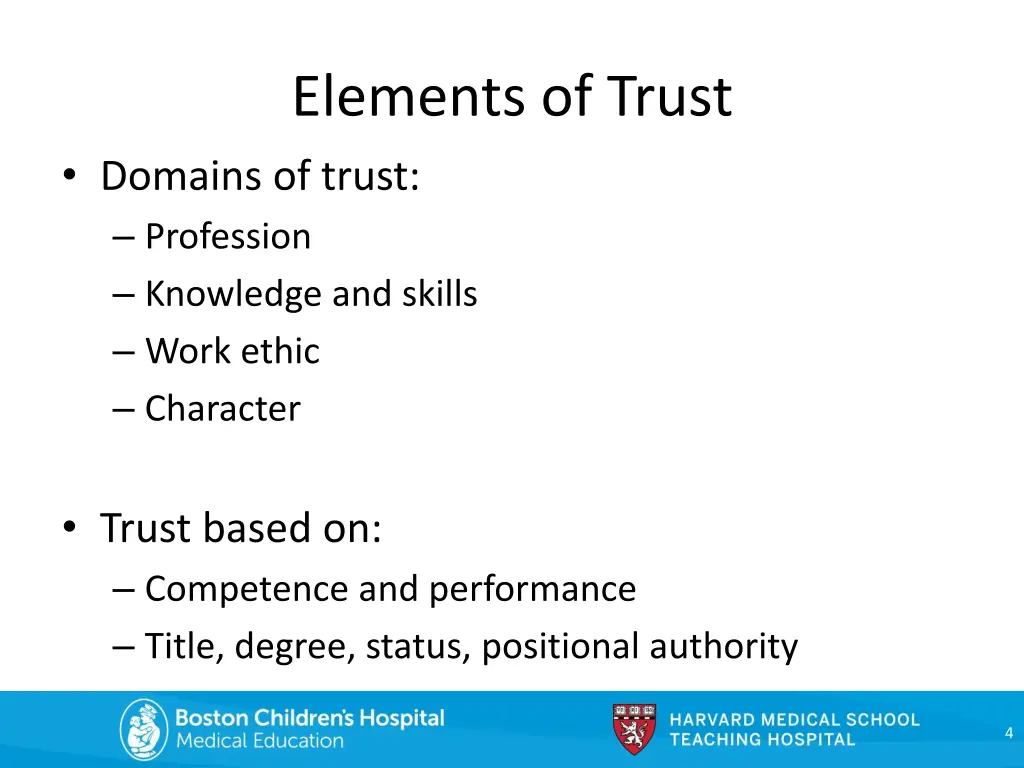 elements of trust