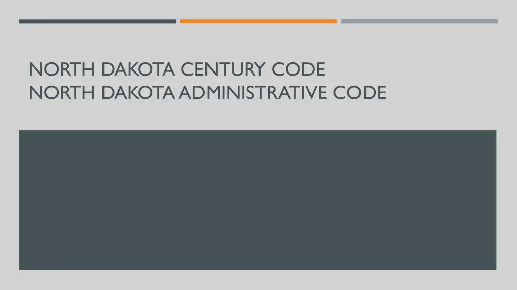 north dakota century code north dakota