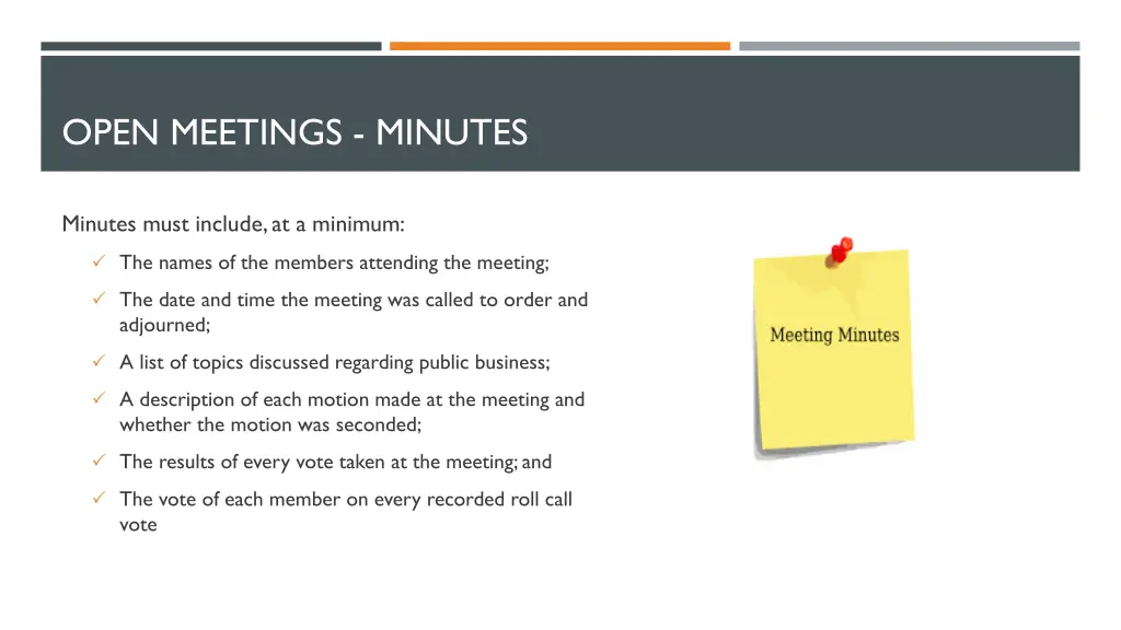 open meetings minutes 1