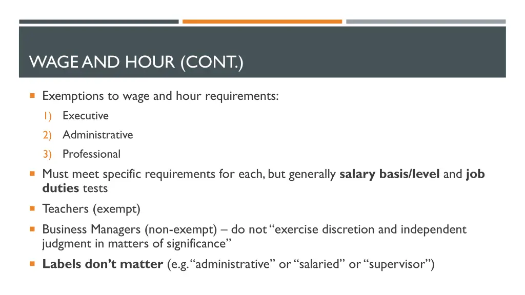 wage and hour cont 1