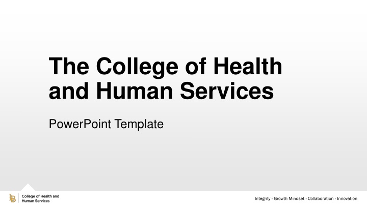 the college of health and human services