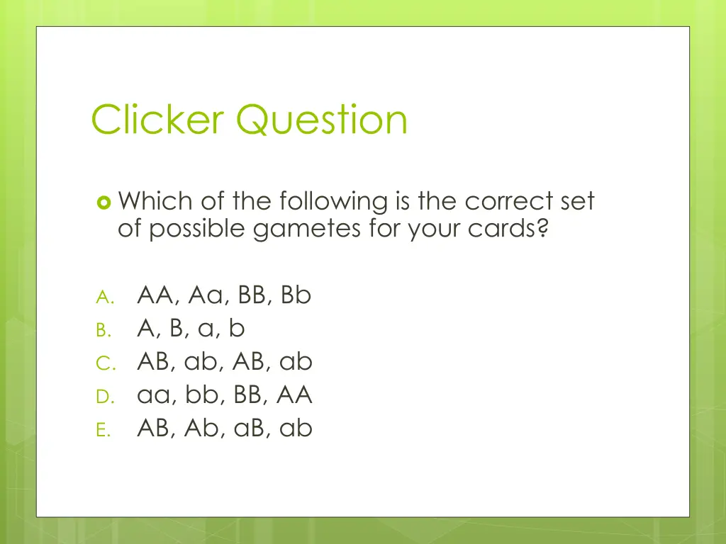 clicker question