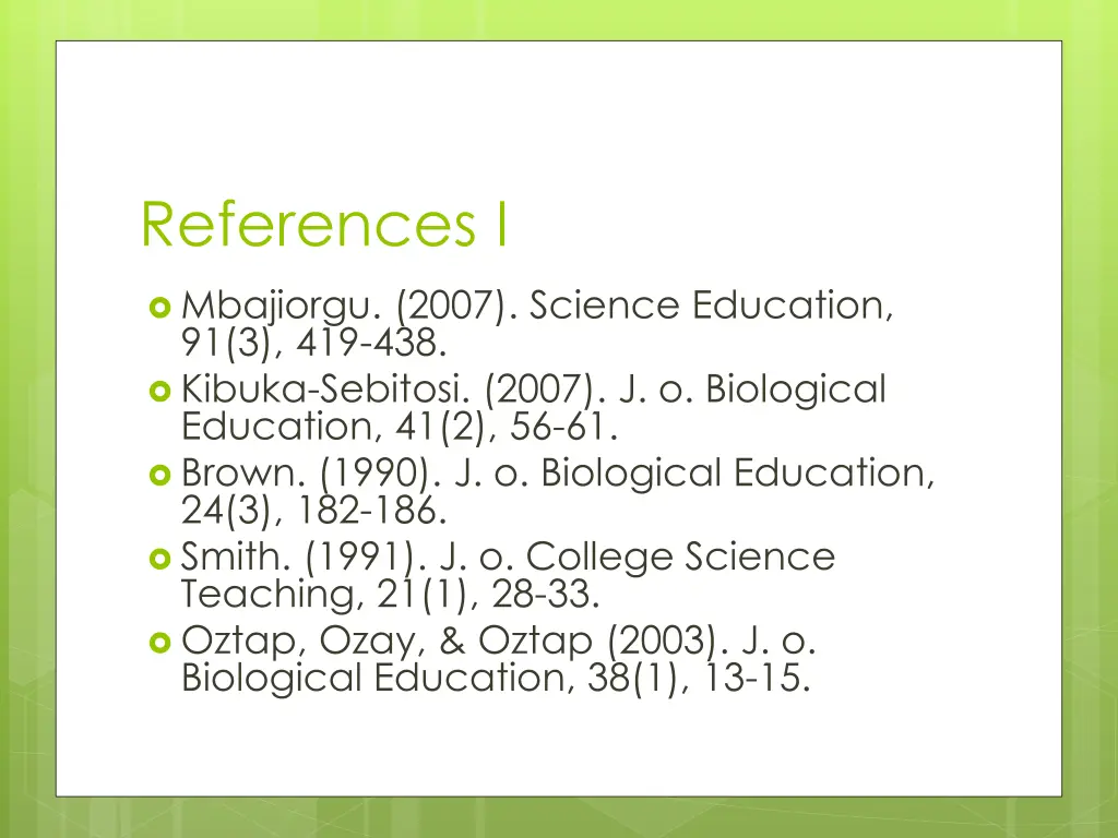 references i
