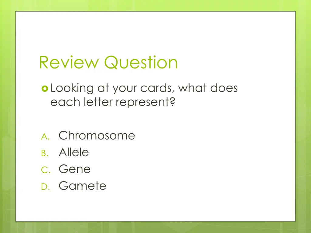 review question