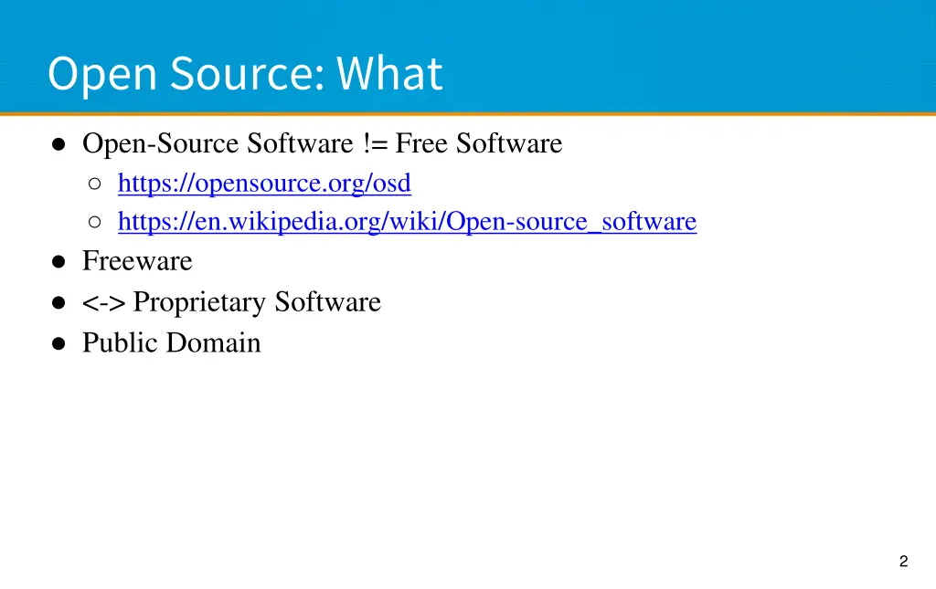open source what