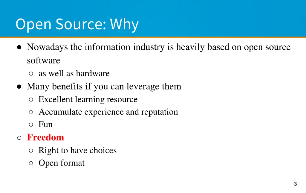 open source why