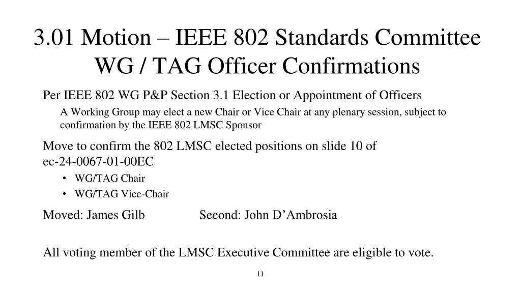 3 01 motion ieee 802 standards committee