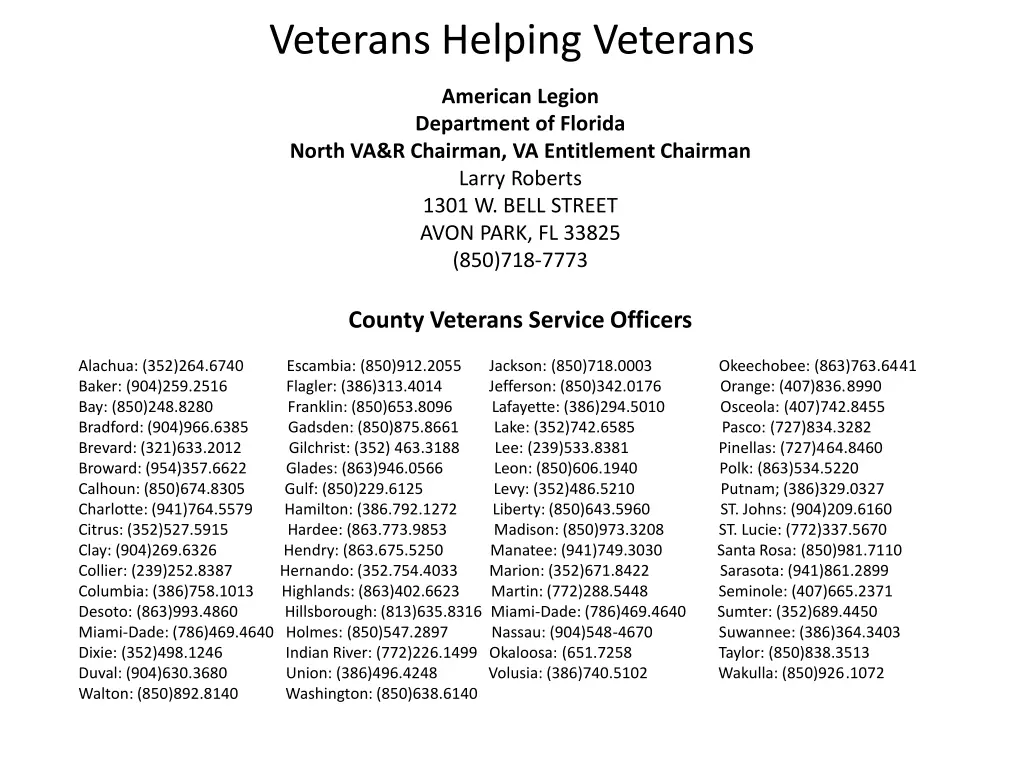 veterans helping veterans 1