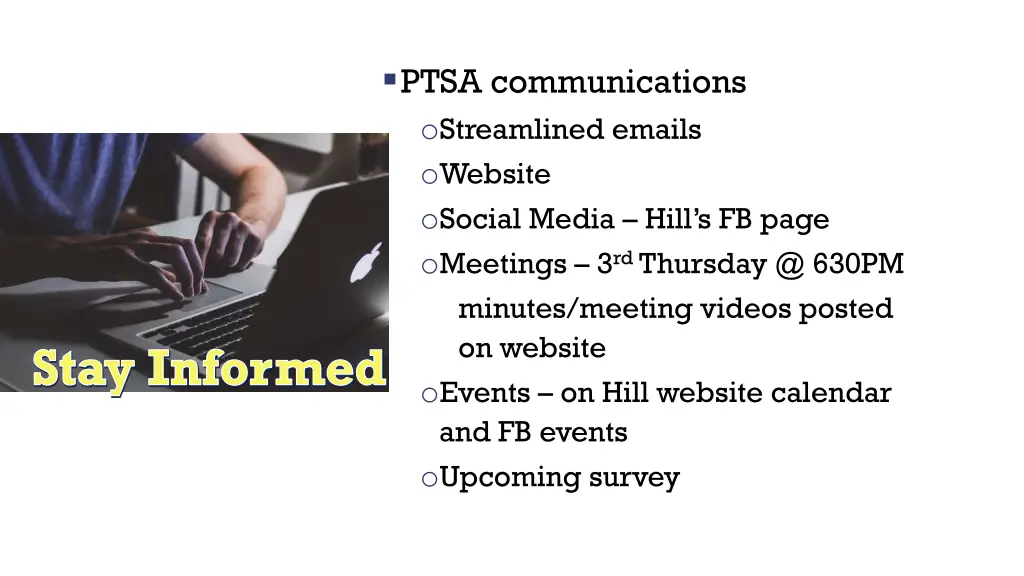 ptsa communications o streamlined emails